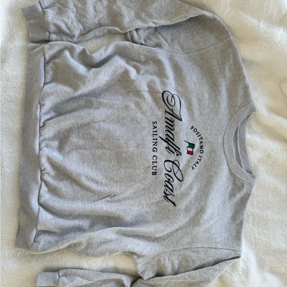 Hollister Gray Positano Italy Sweatshirt